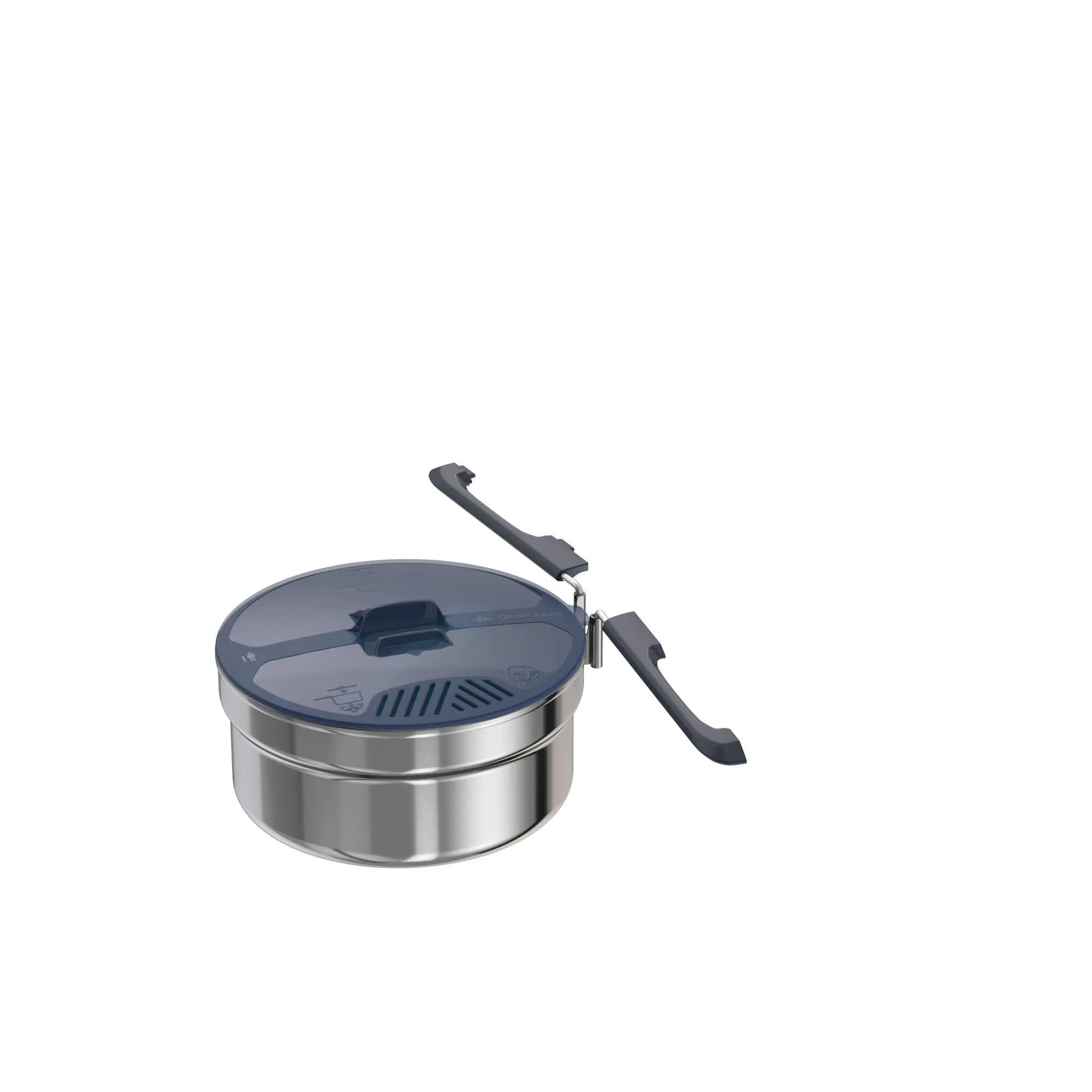 Quechua MH100 1.1 L Stainless Steel 1-Person Camping Cookset