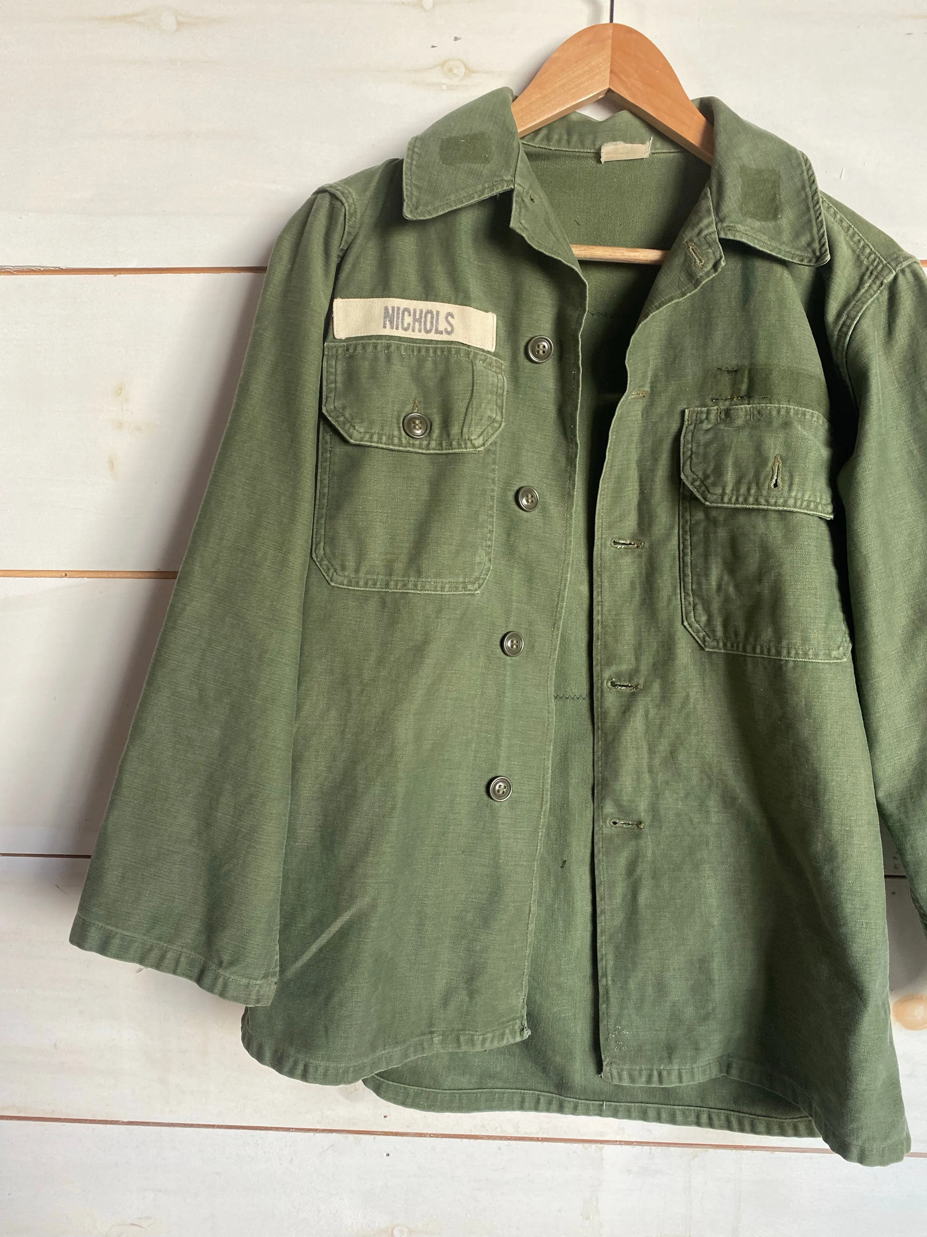 Quilt Patch - Vintage Military Shirt - 1