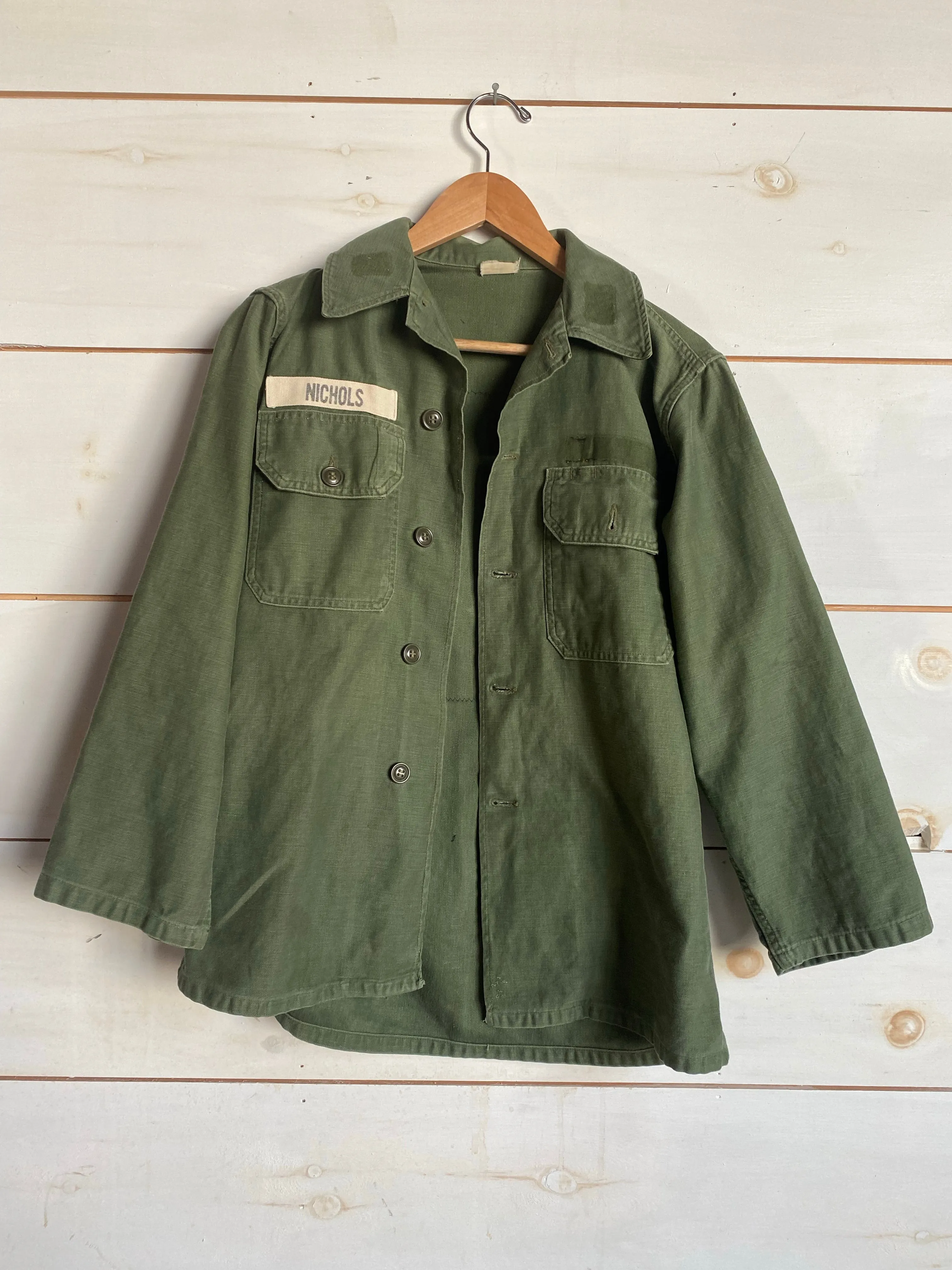 Quilt Patch - Vintage Military Shirt - 1