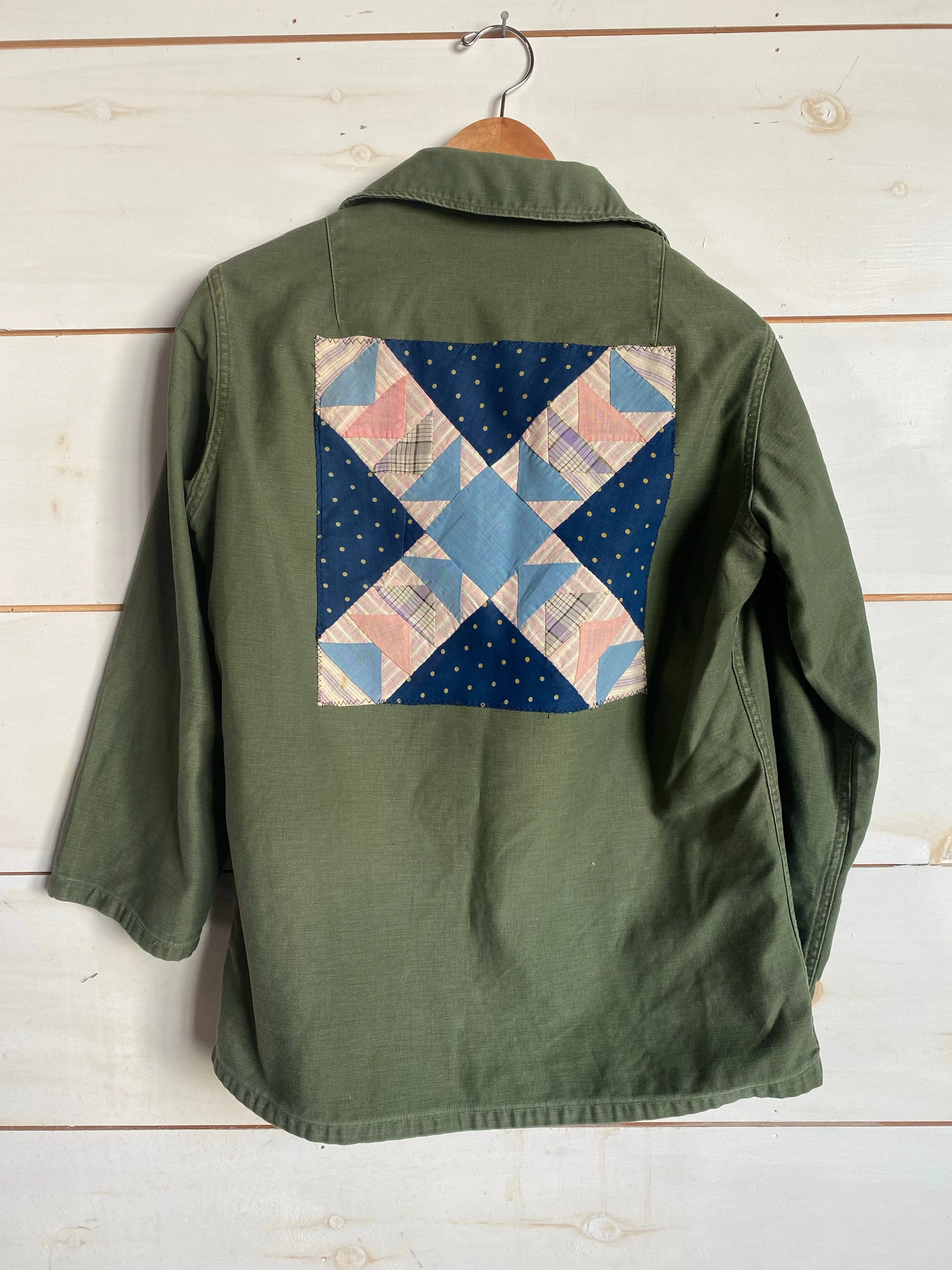 Quilt Patch - Vintage Military Shirt - 1