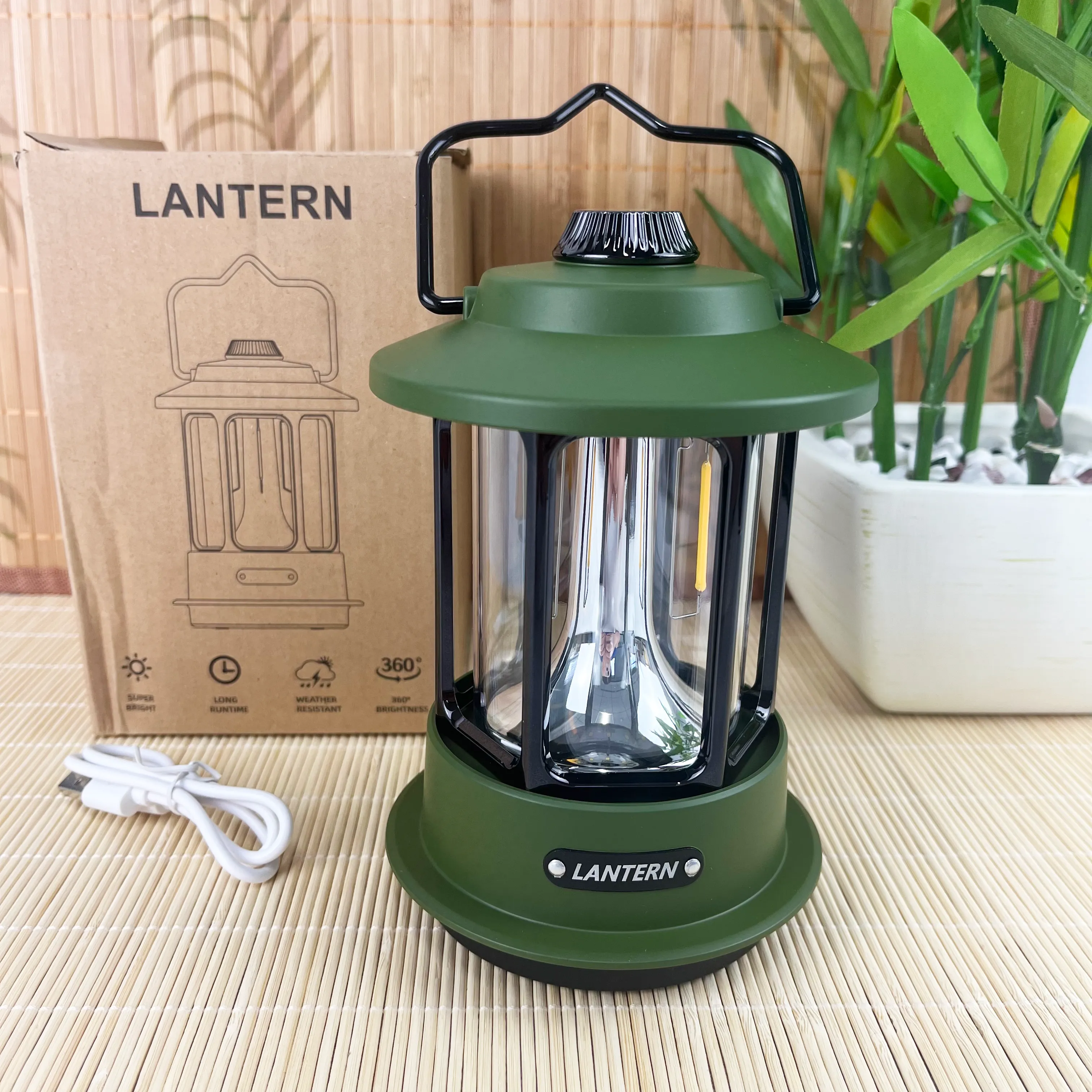 Rechargeable Portable Outdoor LED Lantern & Powerbank