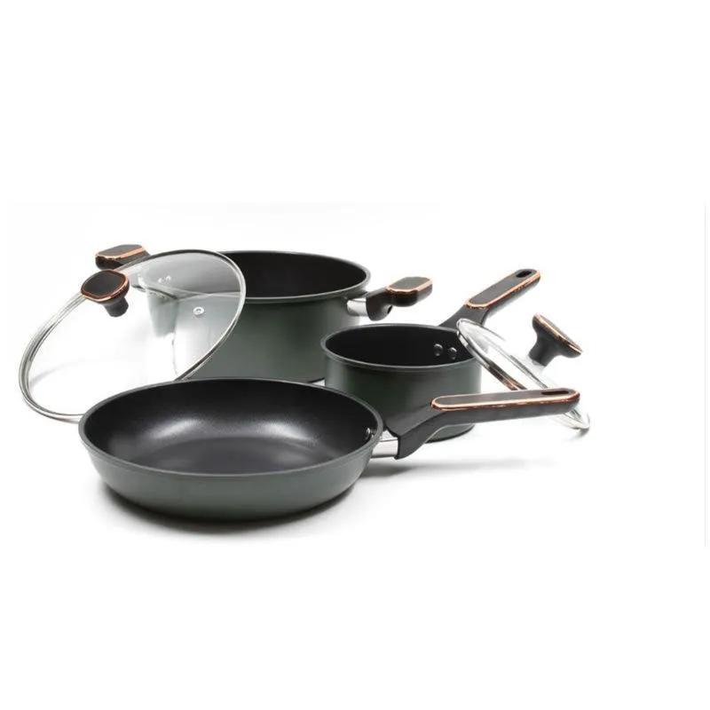 Refined Ironed 5Pcs Non-Stick Cookware Ay129-0013