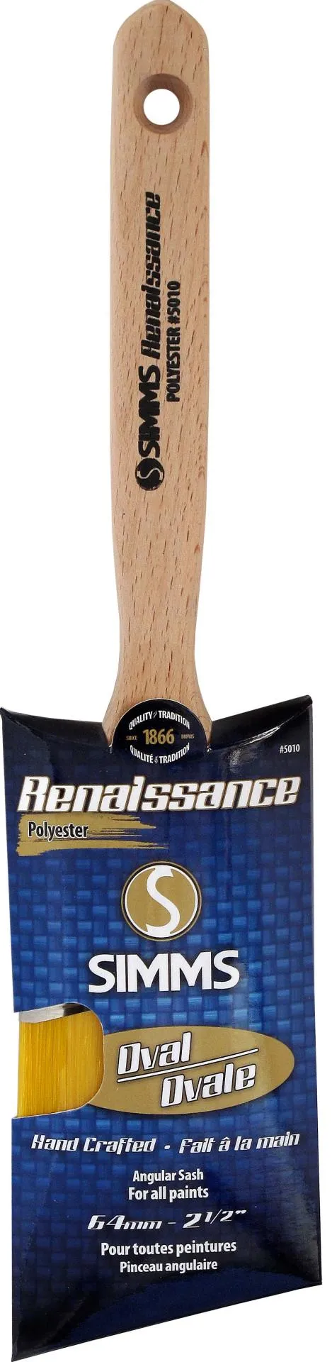 Renaissance NYLYN oval angular paint brush 64mm