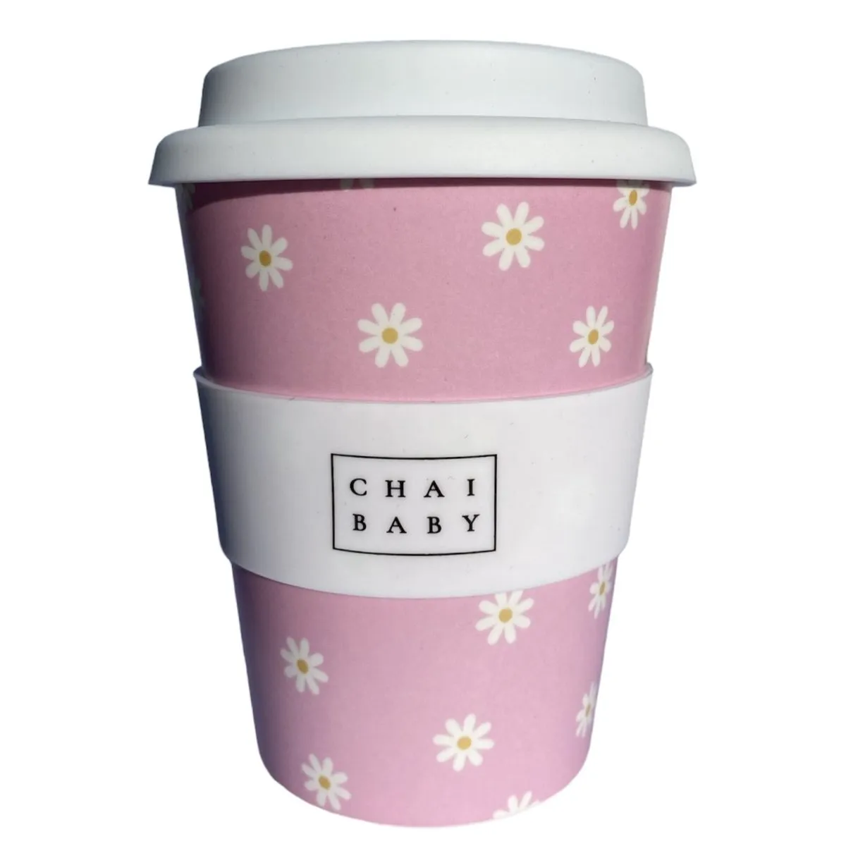 Reusable Bamboo Adult Keep Cup - Daisy