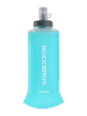 ROCKBROS 500ml Collapsible Soft Flask Flexible Water Bottle for Running, Hiking, Cycling Skiing