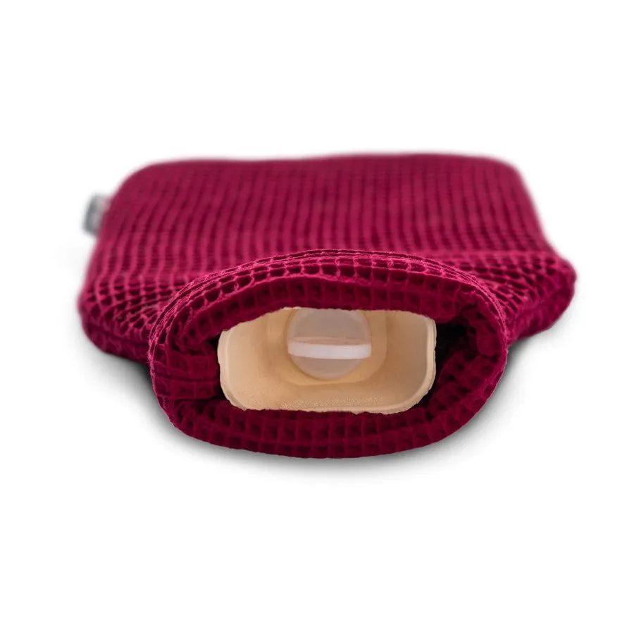 Ruby Red Luxurious 2 Litre Waffle Hot Water Bottle