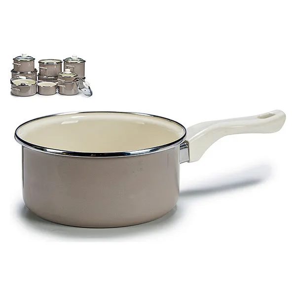 Saucepan Grey Enamelled Steel