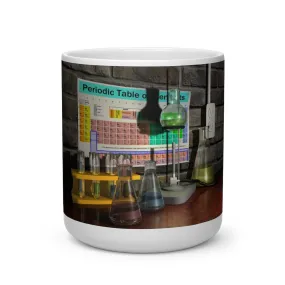 Science Scene Heart Shape Mug