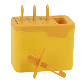 Set Of 4 Ice Cream Popsicle Maker-14940017 yellow