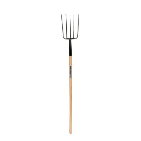 Seymour 5-Tine Forged Manure Fork, 48" Hardwood Handle