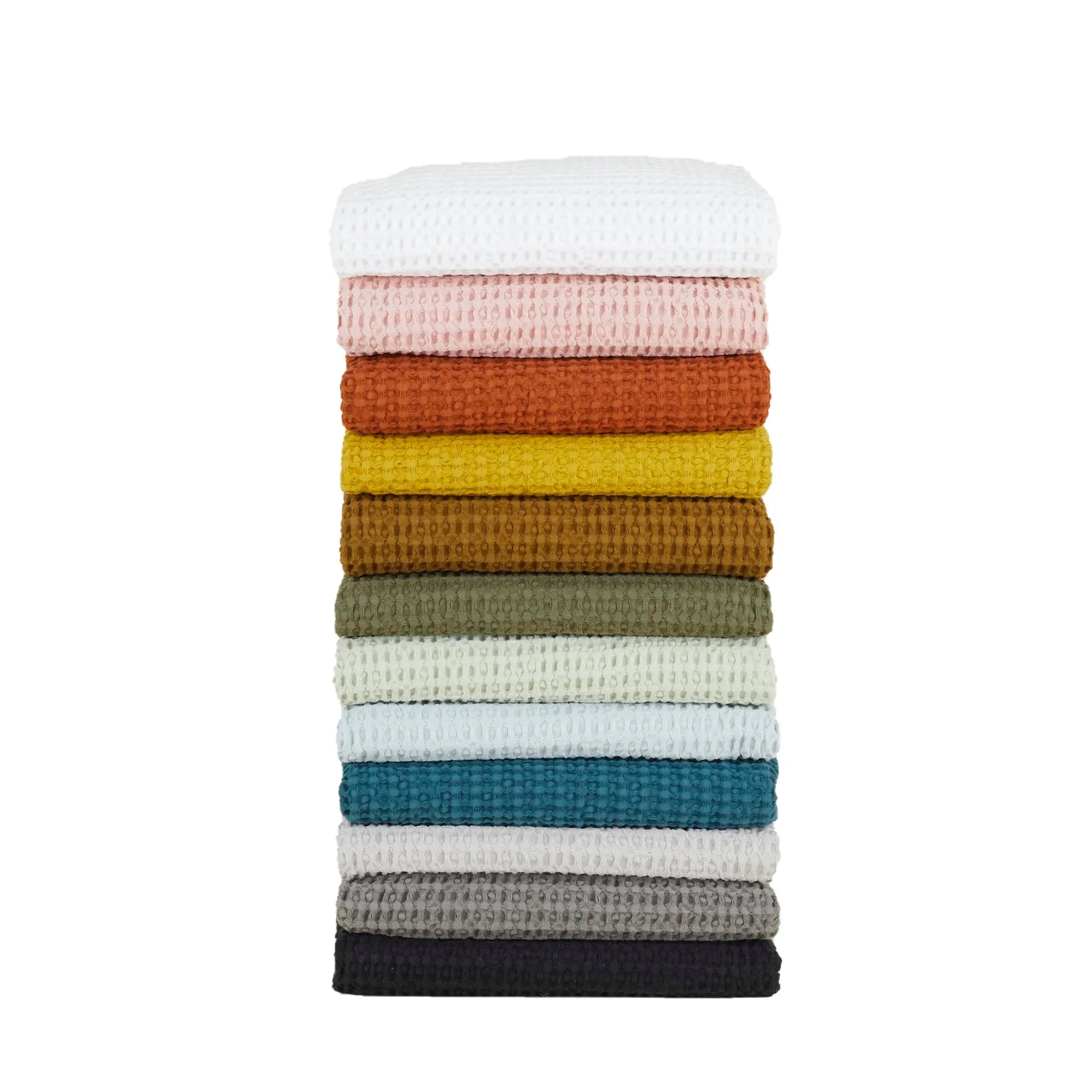 Simple Waffle Towels - Sage