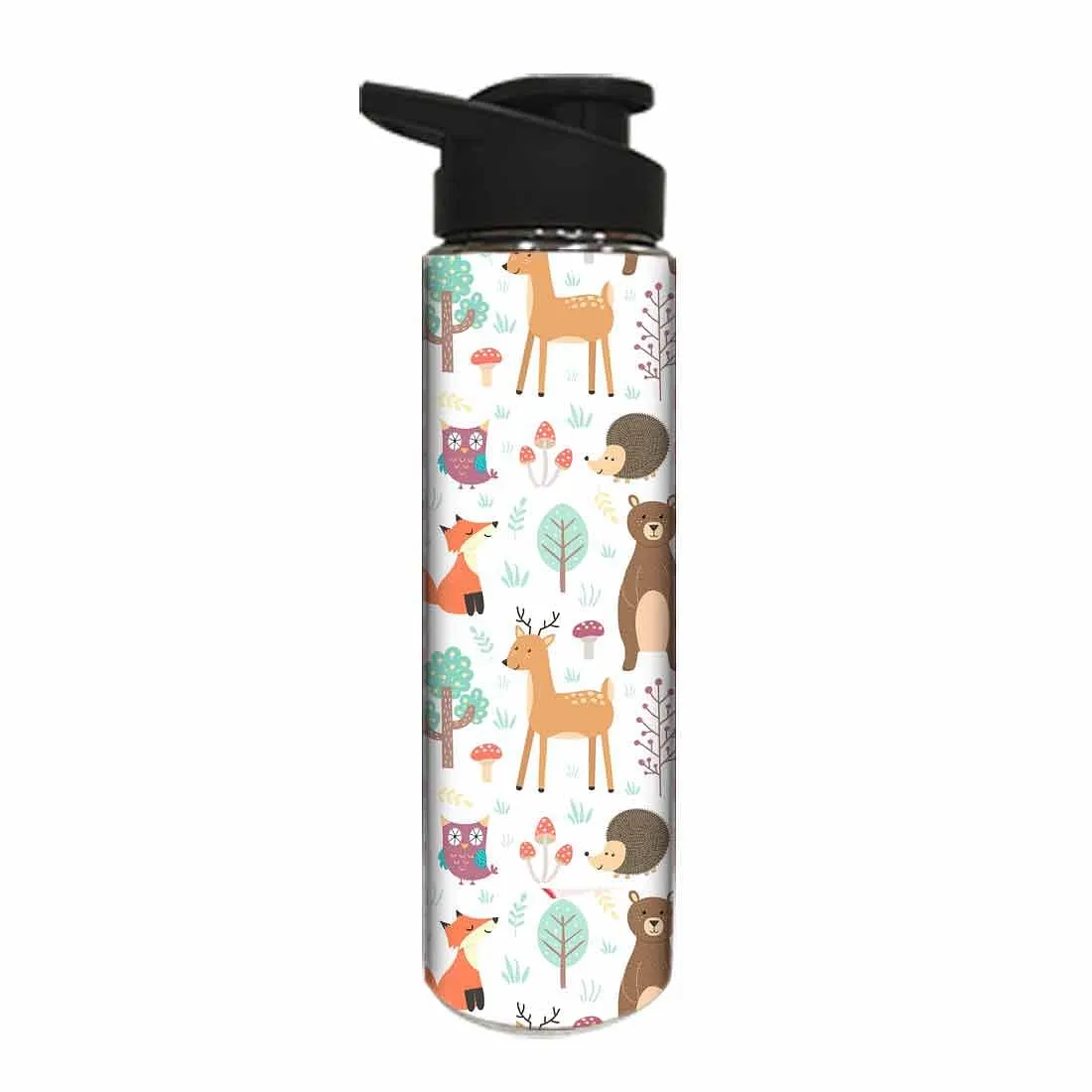 Sipper Stainless Steel Water Bottle for Kids - Cute Animal