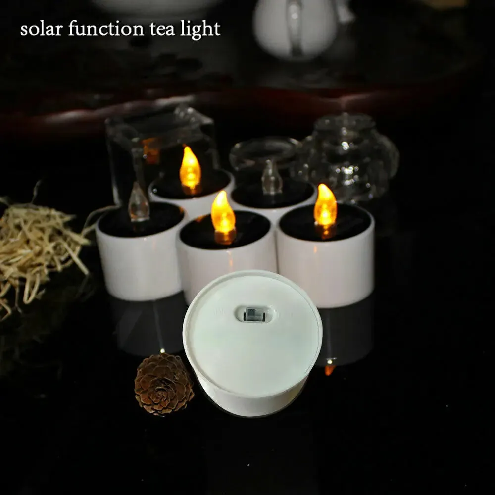 Solar-Powered Mini Candle Lights