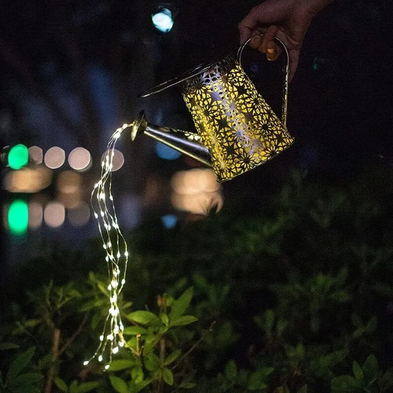 Solar Watering Can with Lights