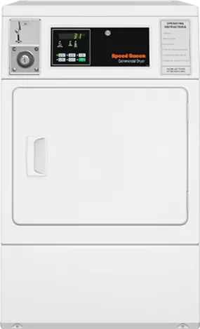 Speed Queen SDENCAGS173TW01 Electric Dryer - Coin-Operated - Front Control