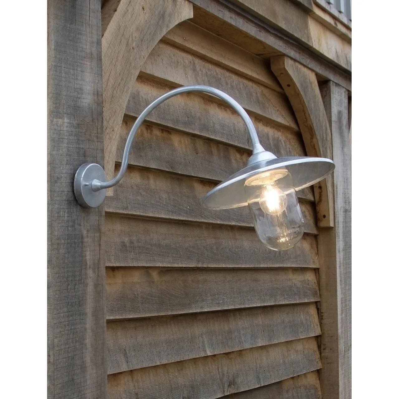 St Ives Arched Swan Neck - Galvanised Steel