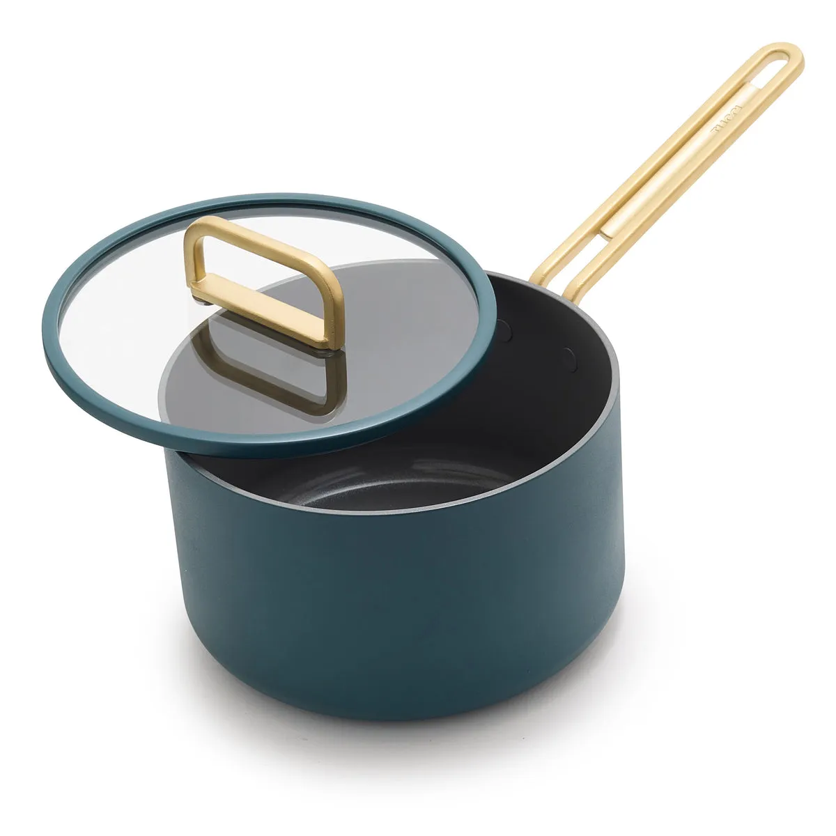 Stanley Tucci™ Ceramic Nonstick 4-Quart Saucepan with Lid | Venetian Teal