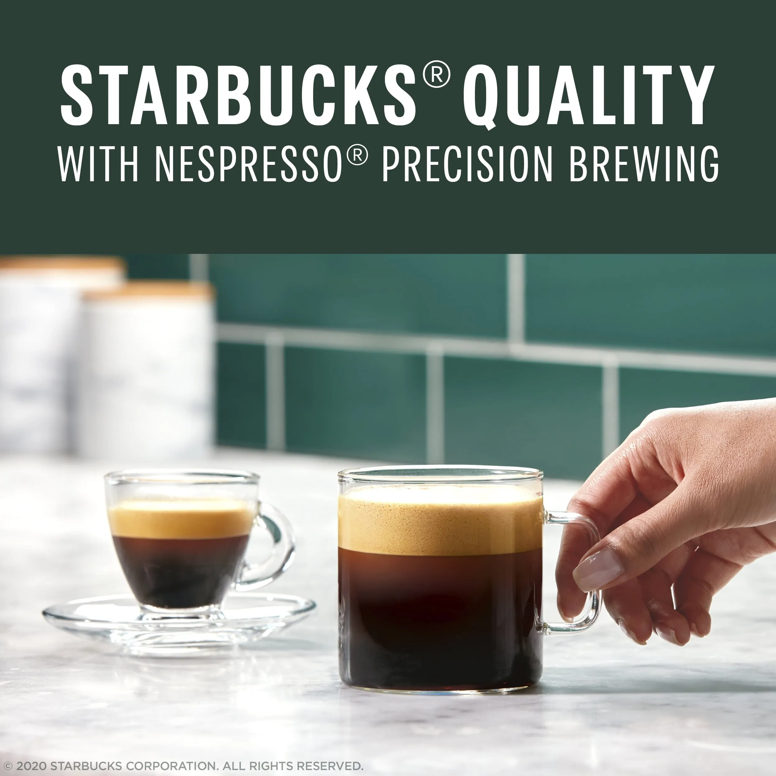 Starbucks by Nespresso Vertuo, Espresso Roast, Dark Roast Nespresso Pods, 10 Count