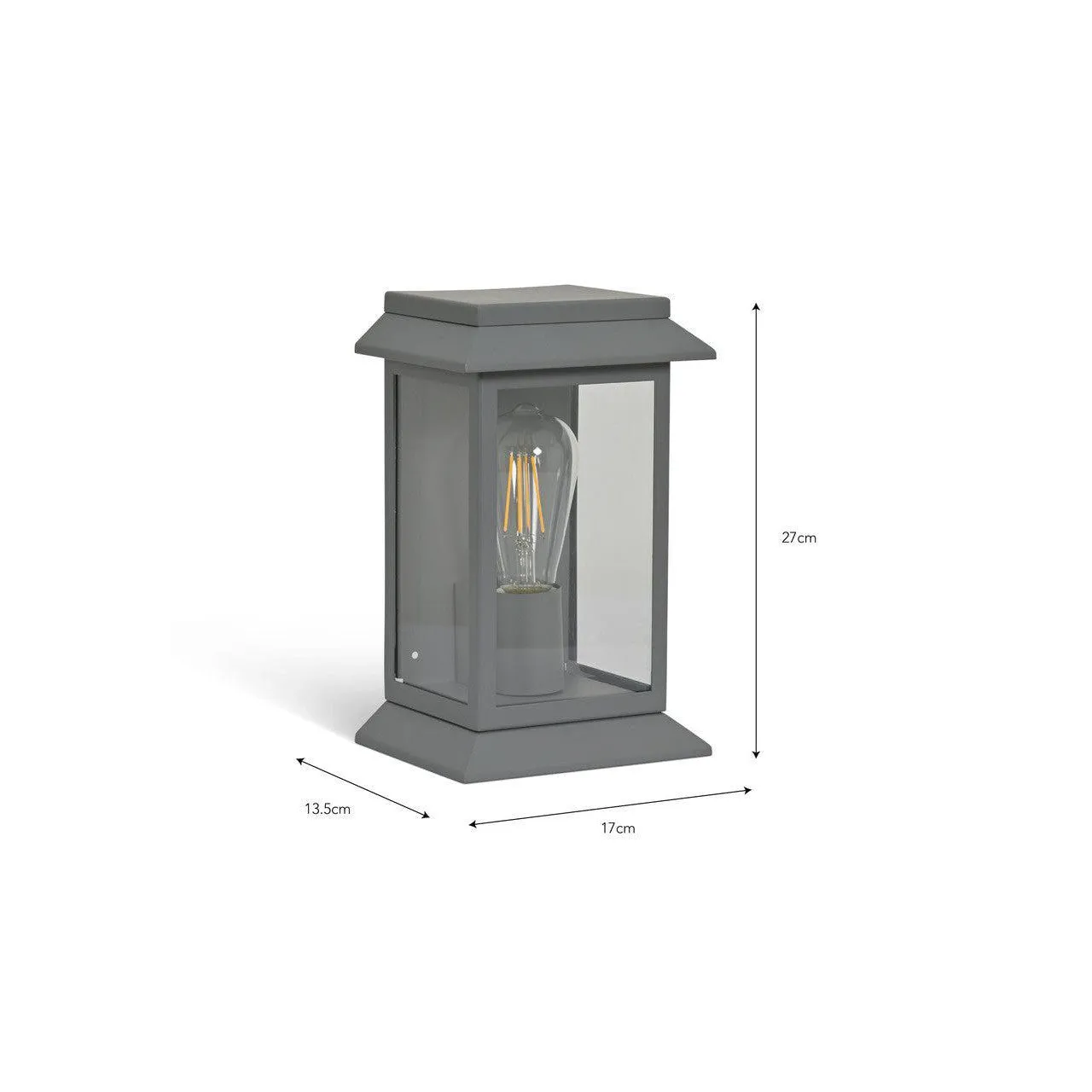 Stourton Wall Light | Charcoal | Steel