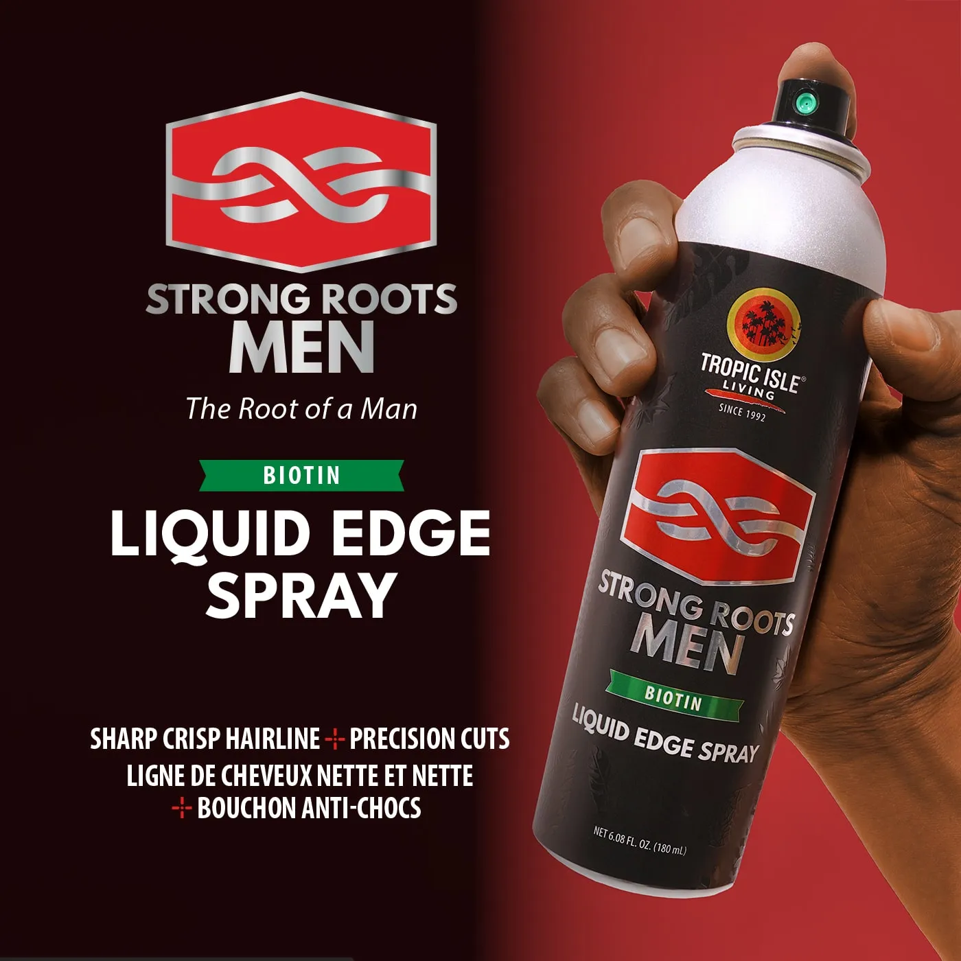 Strong Roots Men Liquid Edge Spray 6.08oz (MSR185)