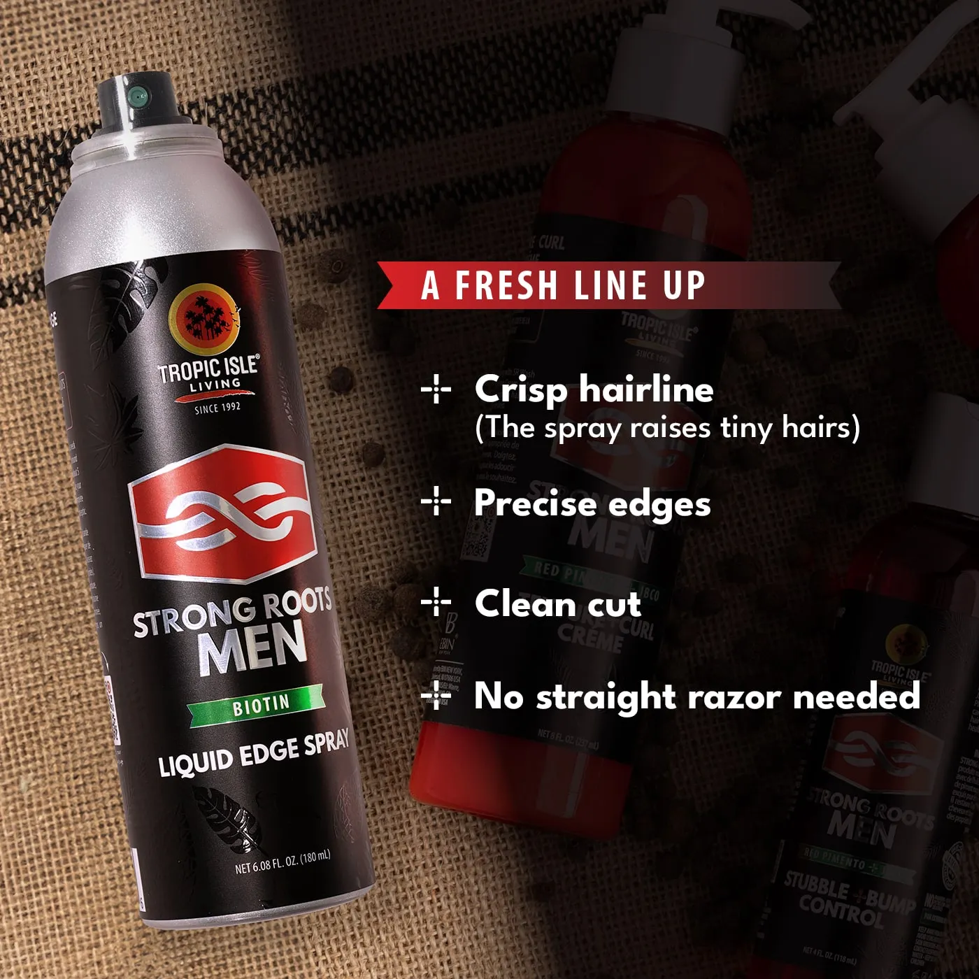 Strong Roots Men Liquid Edge Spray 6.08oz (MSR185)