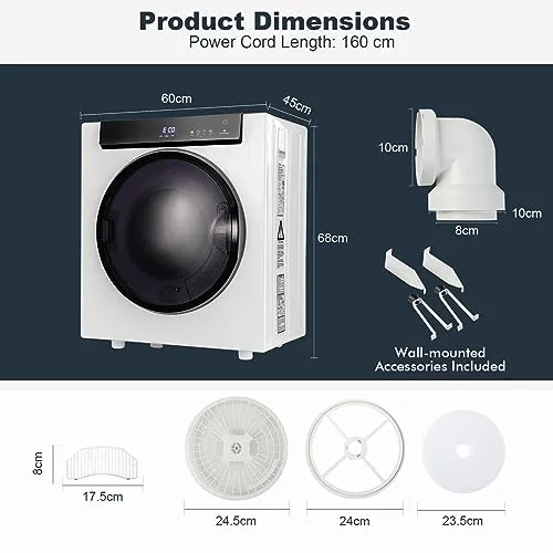 TANGZON 4KG Vented Tumble Dryer