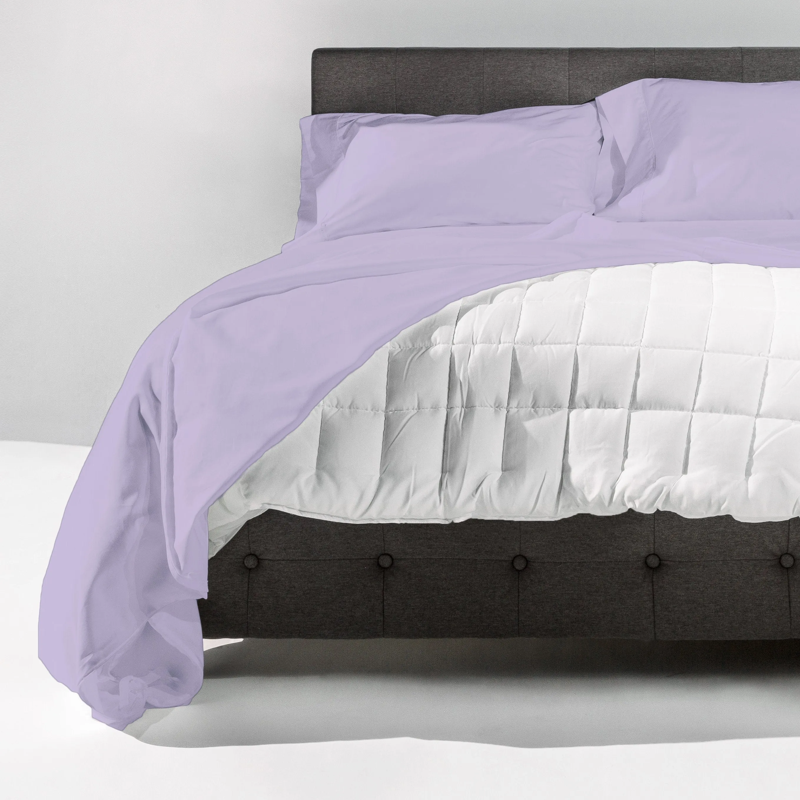 The New-Way Duvet Cover | Easy: Zips Open Wide on 2 Sides | No Bunching: Comforter Clips In | Quick Adjustments w/Hidden Side Vents | 100% Cotton Percale