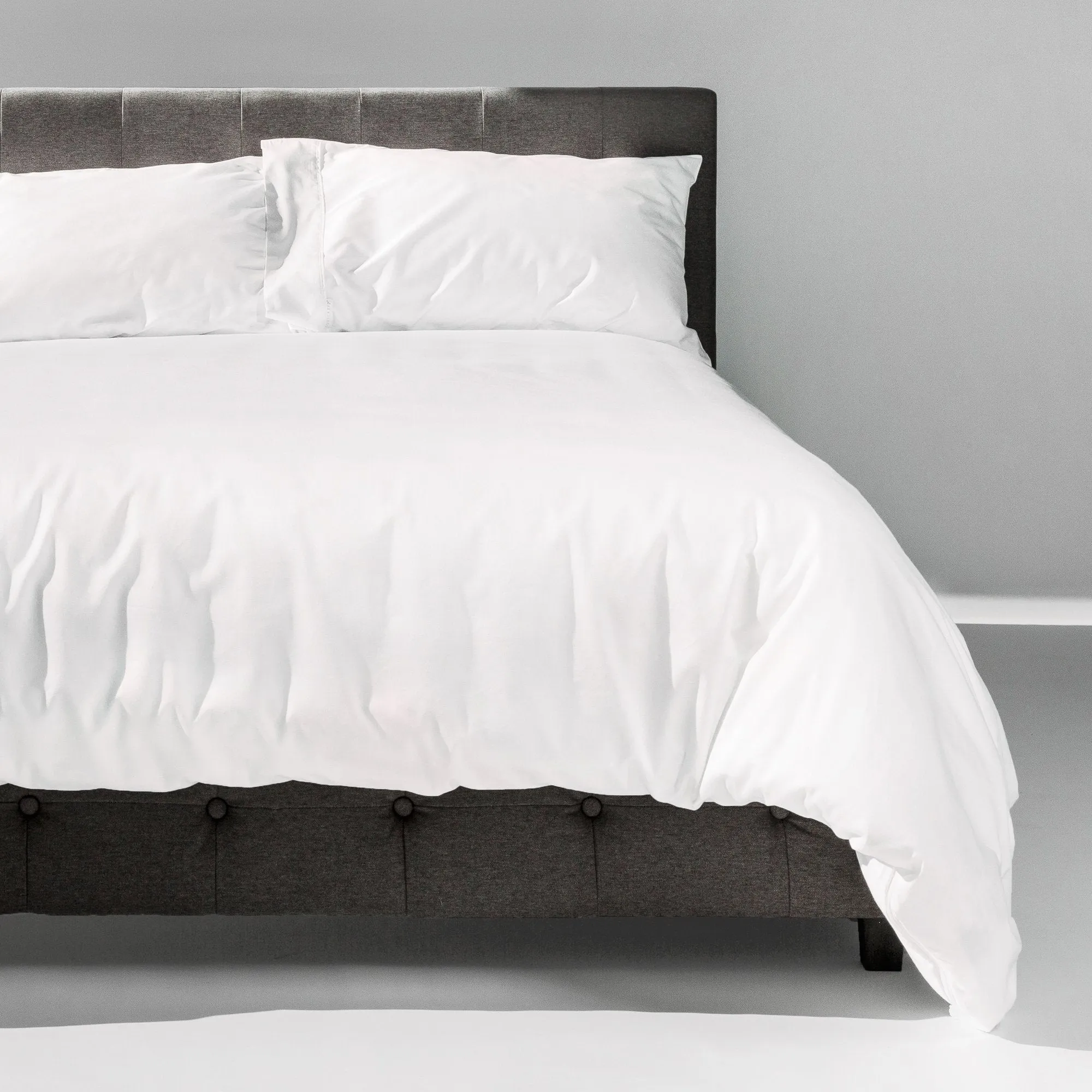 The New-Way Duvet Cover | Easy: Zips Open Wide on 2 Sides | No Bunching: Comforter Clips In | Quick Adjustments w/Hidden Side Vents | 100% Cotton Percale