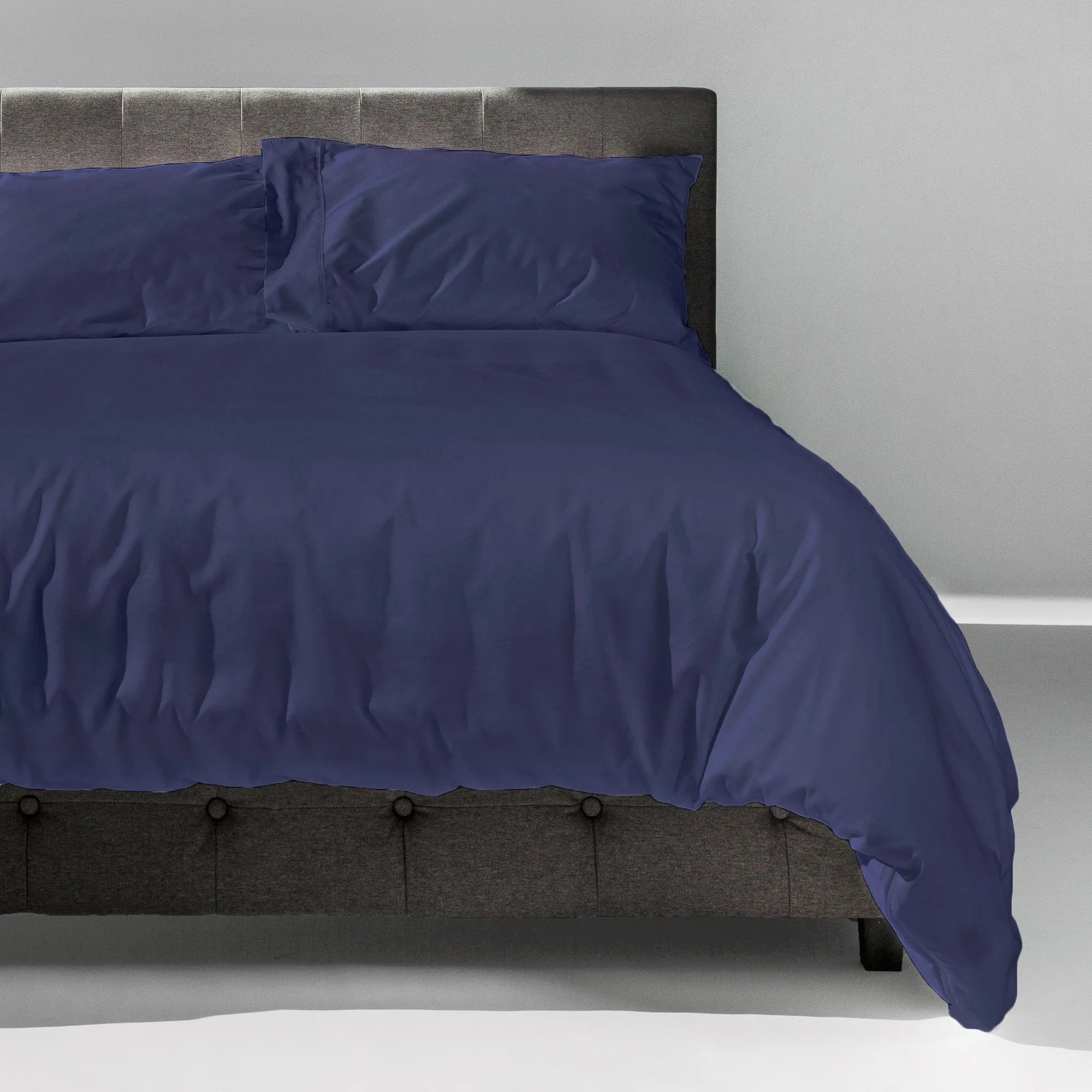 The New-Way Duvet Cover | Easy: Zips Open Wide on 2 Sides | No Bunching: Comforter Clips In | Quick Adjustments w/Hidden Side Vents | 100% Cotton Percale