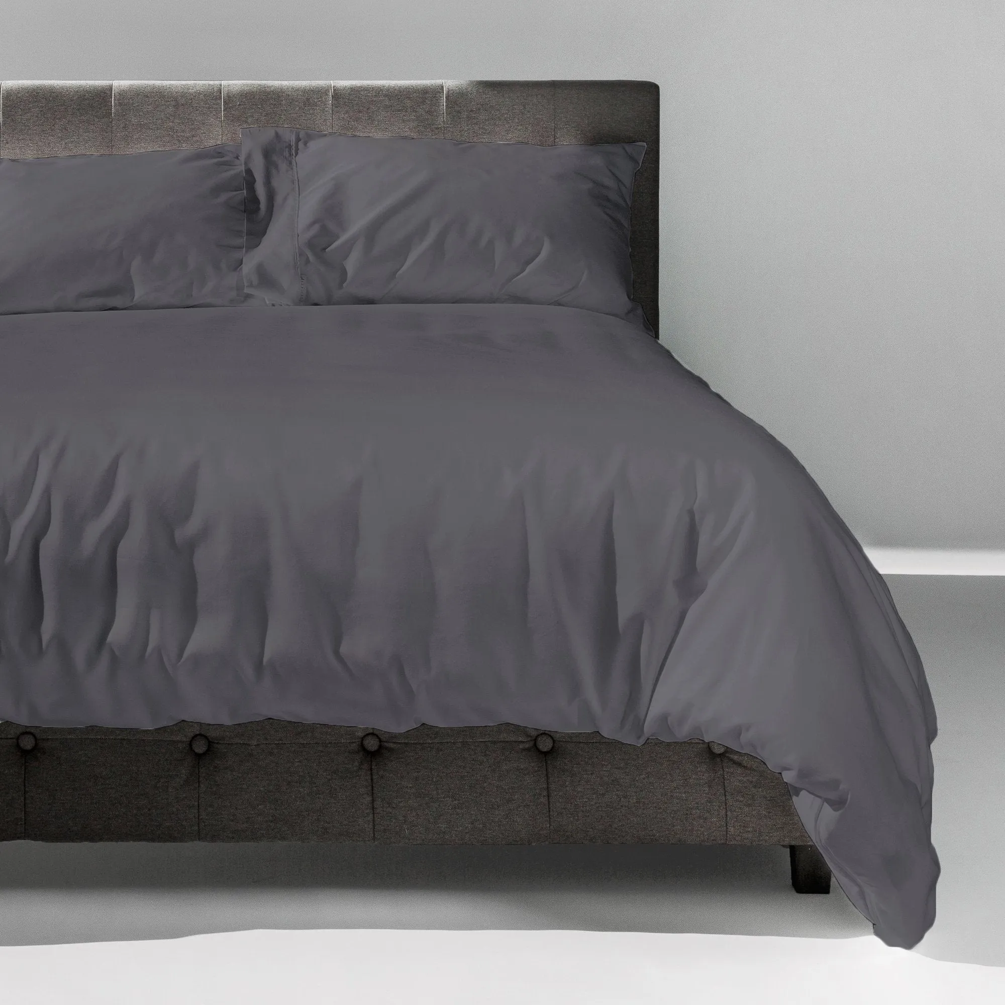 The New-Way Duvet Cover | Easy: Zips Open Wide on 2 Sides | No Bunching: Comforter Clips In | Quick Adjustments w/Hidden Side Vents | 100% Cotton Percale