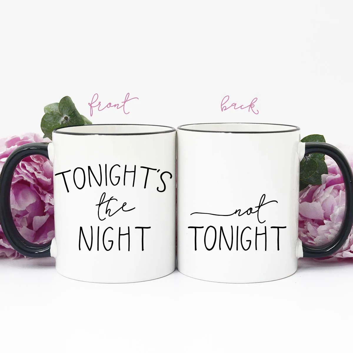 Tonight's the Night Not Tonight Mug, Valentine's Mug, Mug for Husband, Mug for Wife