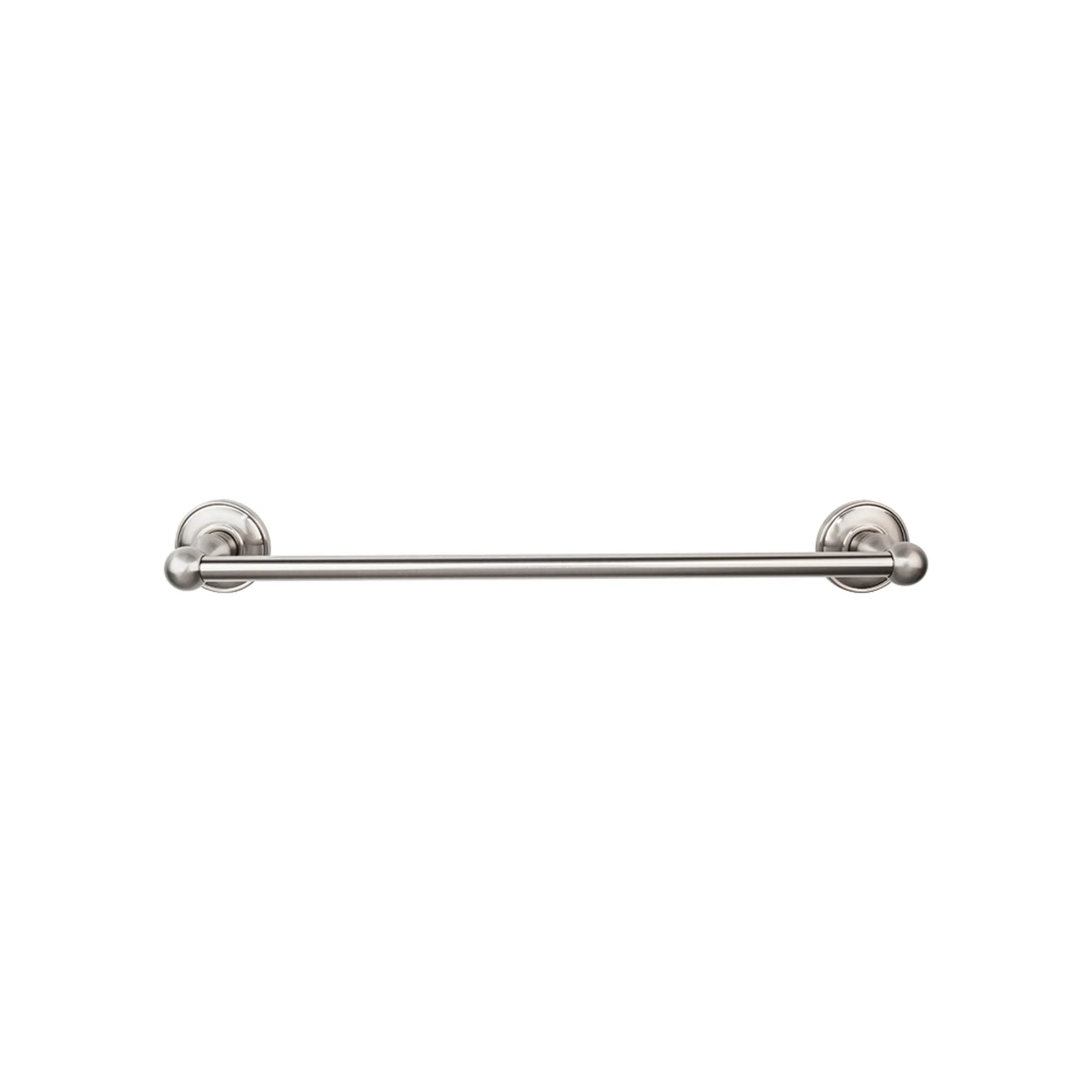 Top Knobs ED10BSND Edwardian Bath Towel Bar 30 Inch Single - Plain Bplate Brushed Satin Nickel