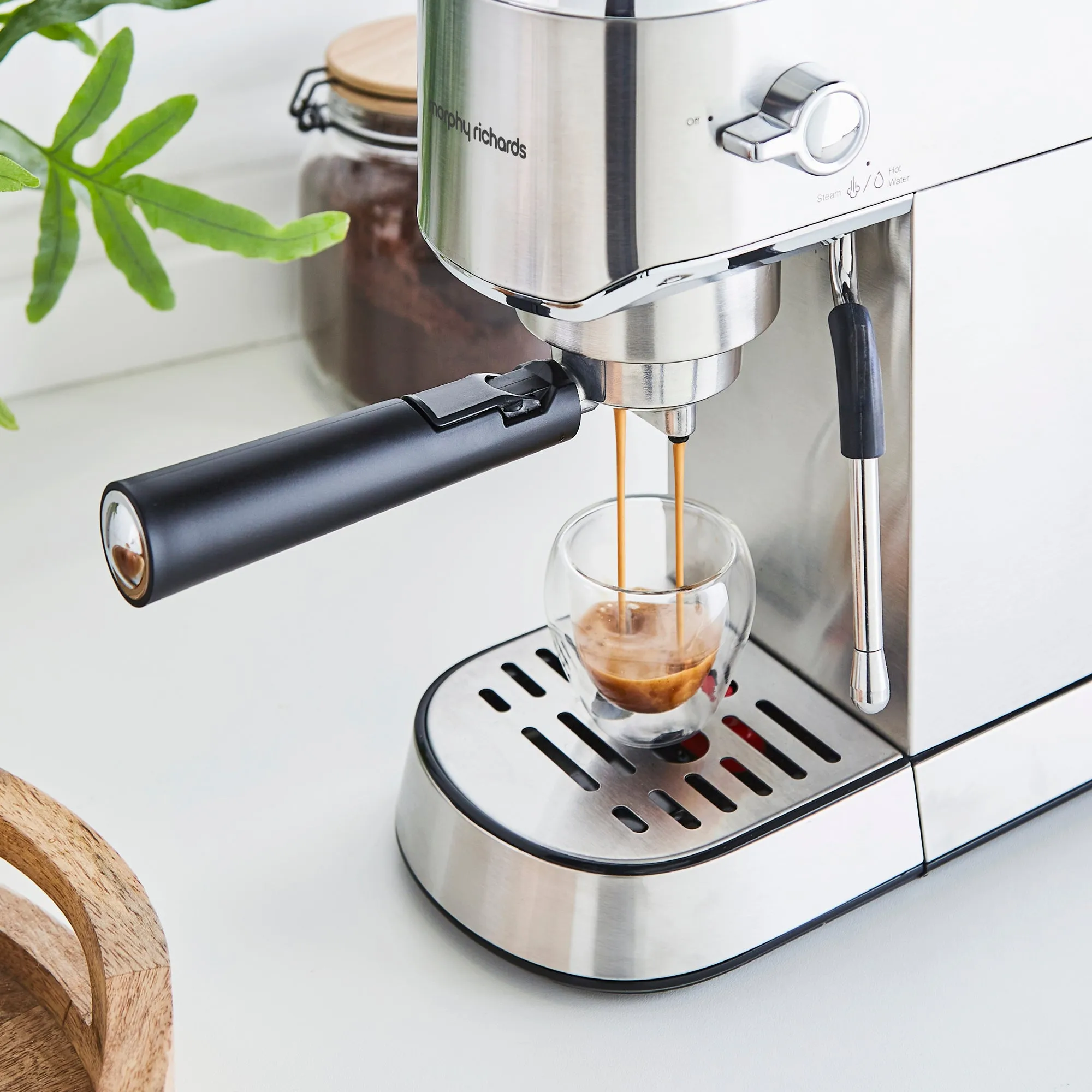 Traditional Espresso Coffee Machine & Coffee Grinder Set