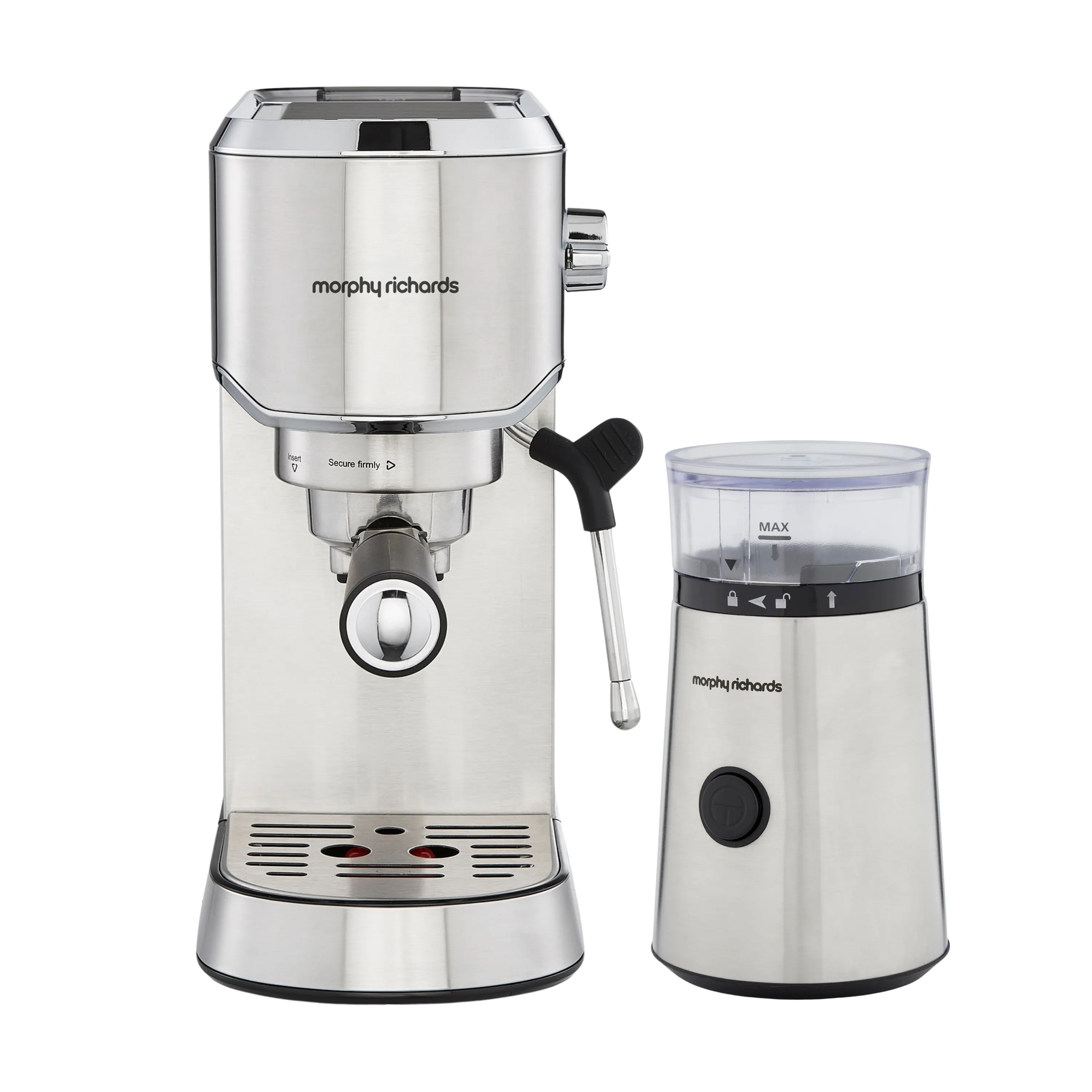 Traditional Espresso Coffee Machine & Coffee Grinder Set