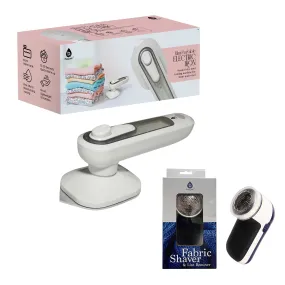 Travel-Ready Garment Grooming Kit: Compact Lint Remover, Fabric Shaver & Mini Iron