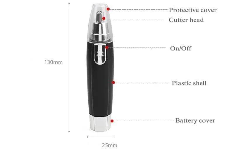 UK Nose hair, Eyebrow, Ear hair Trimmer for Men and Women