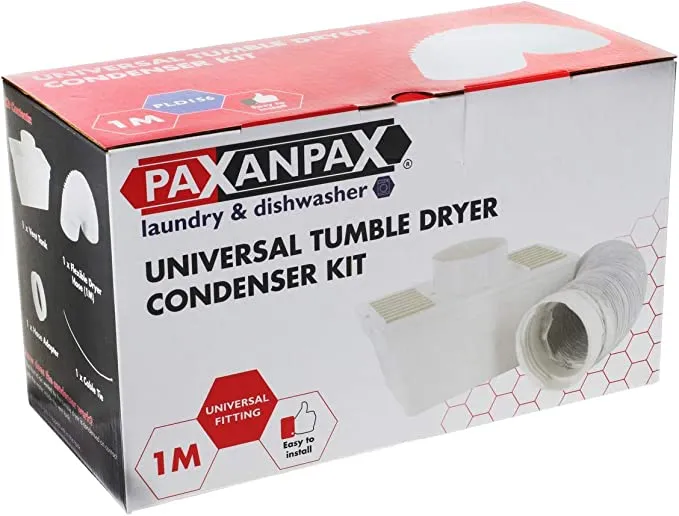 Universal Tumble Dryer Condenser Kit, Includes Hose, Box and Accessories PLD156