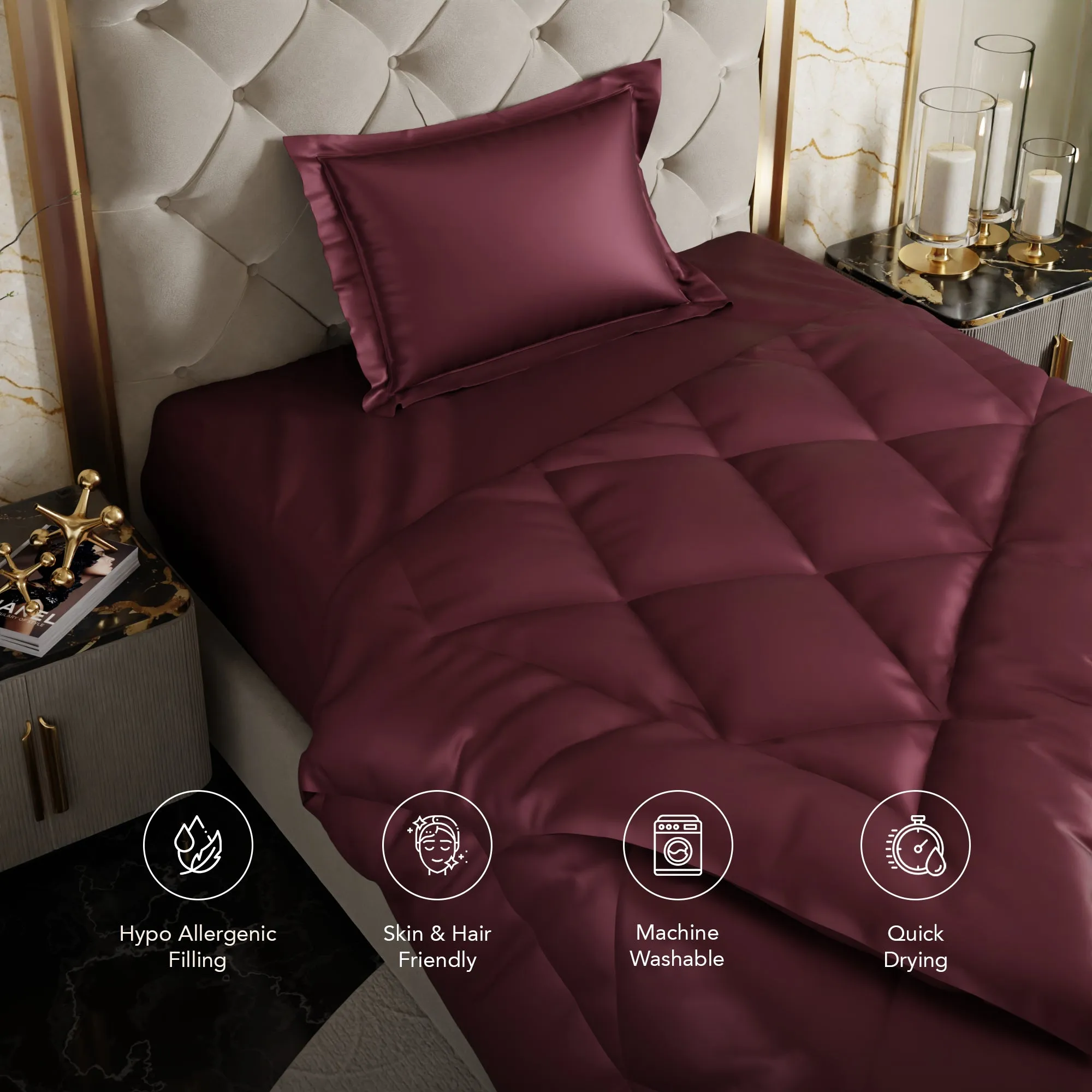 Velvet Wine Comforter