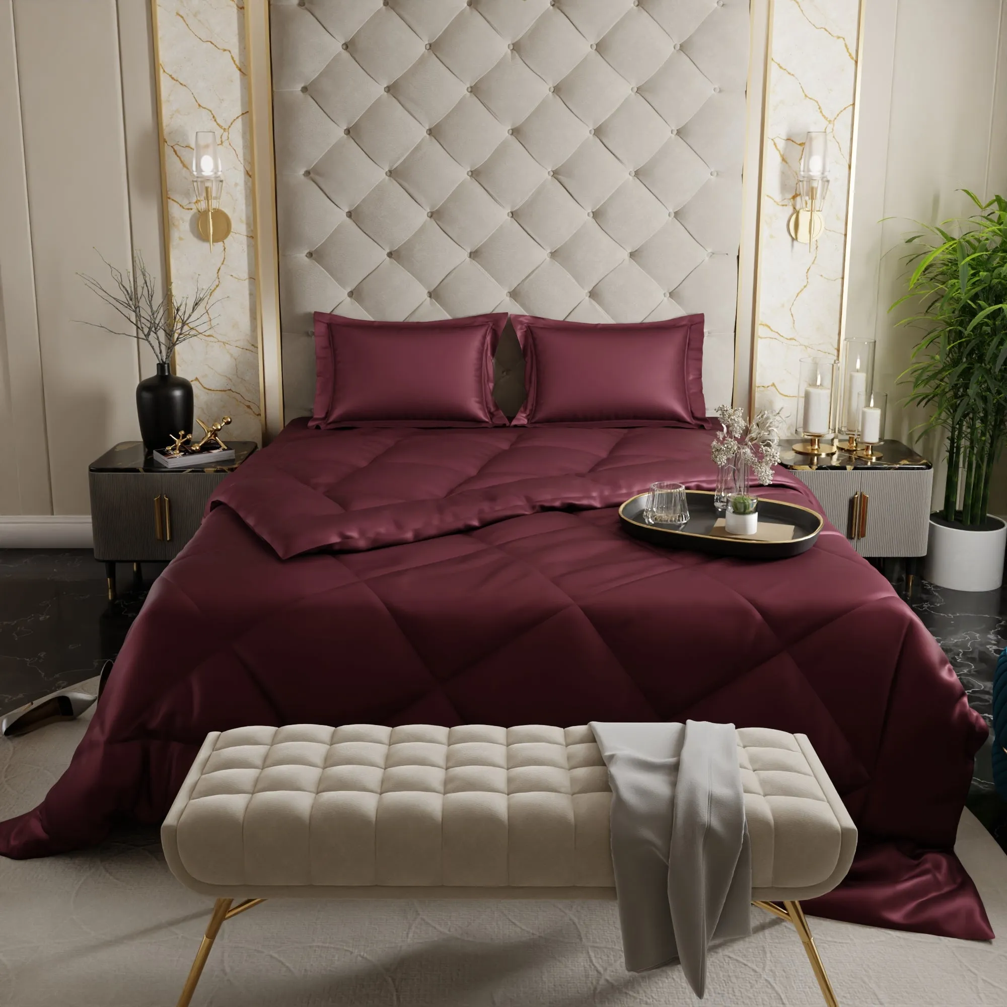 Velvet Wine Comforter