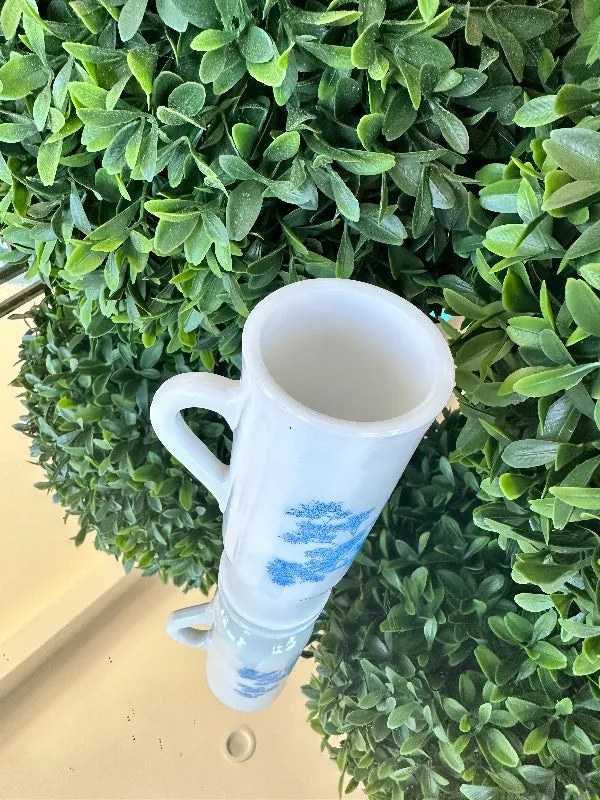 Vintage Avon Cup, Vase, Toile Detail