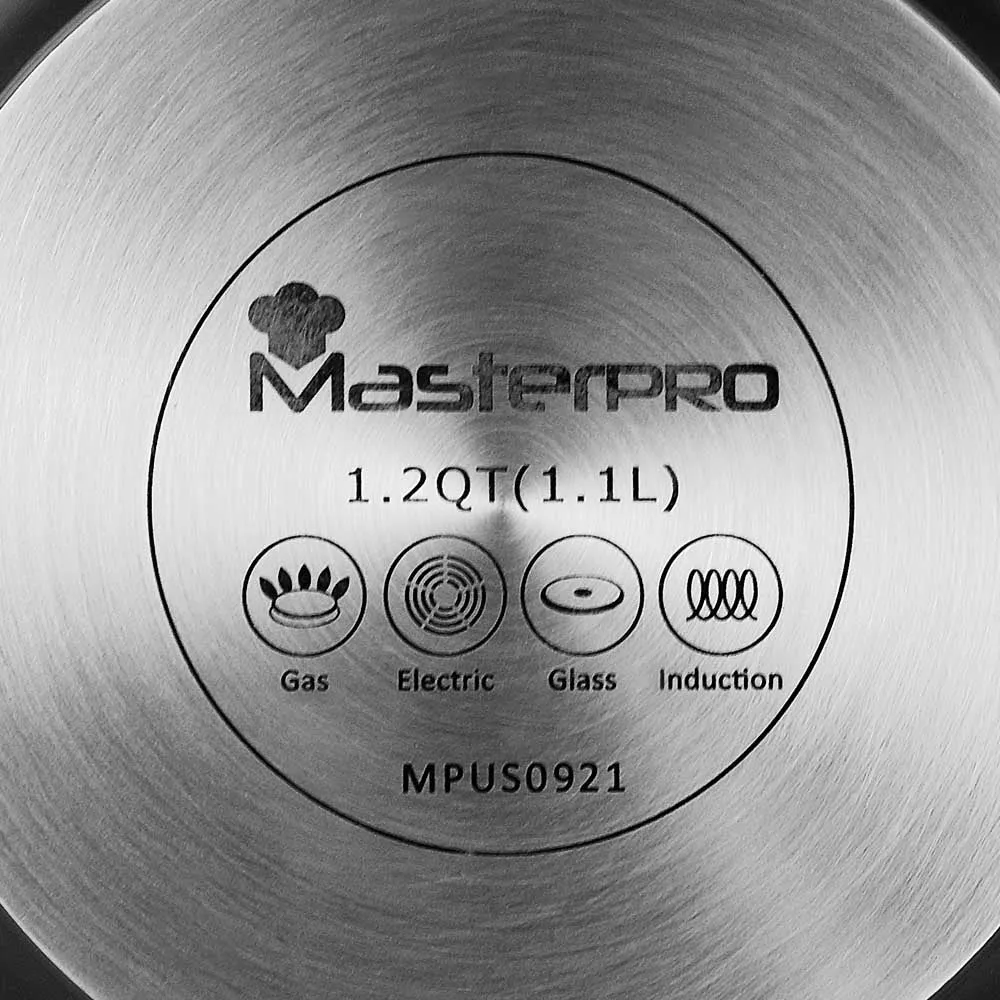 Vital by MasterPRO - 1.2 Qt Forged Aluminum Titanium-Reinforced Non Stick Saucepan