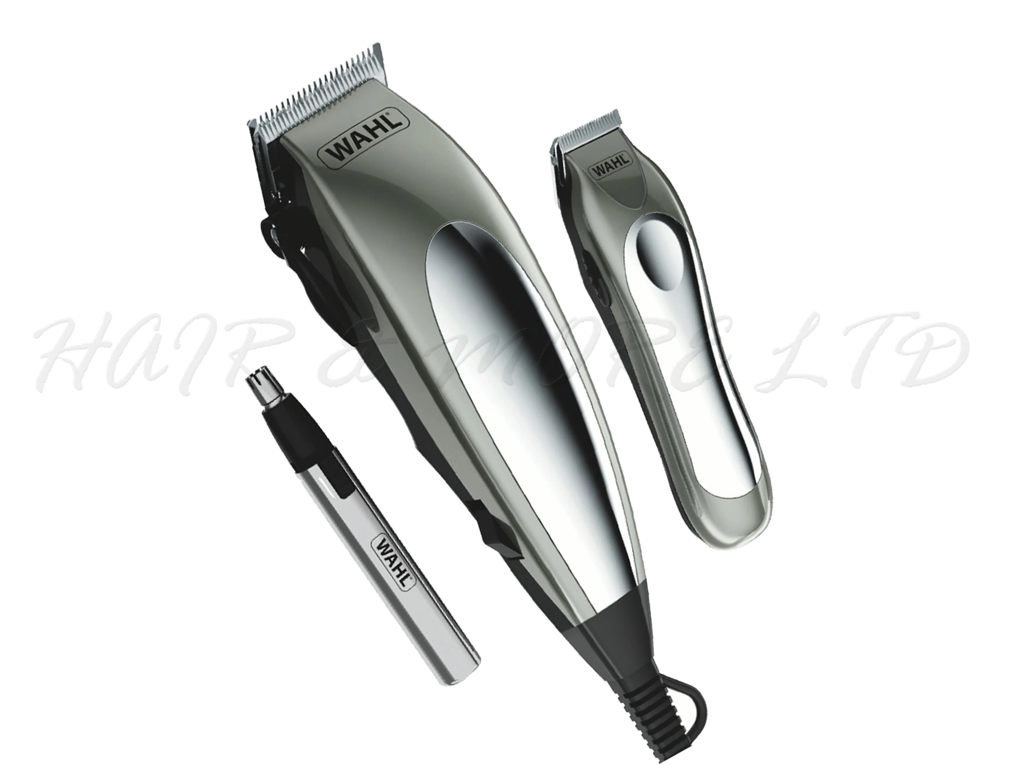 WAHL Deluxe Groom Pro 21pc Kit - Clipper, Detail Trimmer & Nose Hair Trimmer