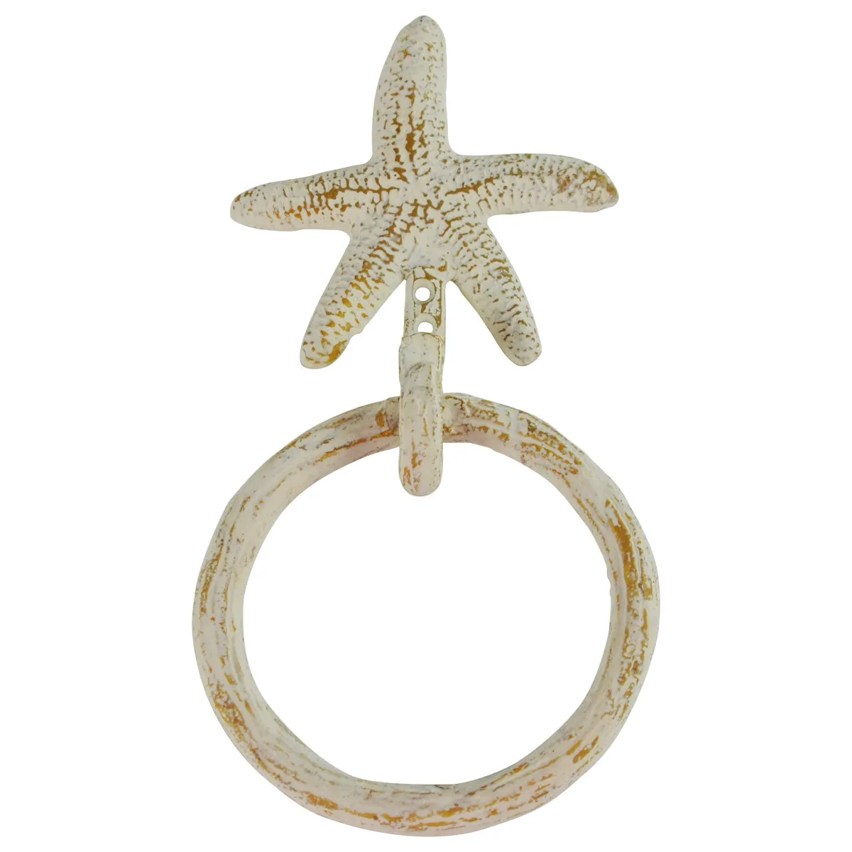 Wall Mount Starfish Kitchen and Bath Towel Ring Holder