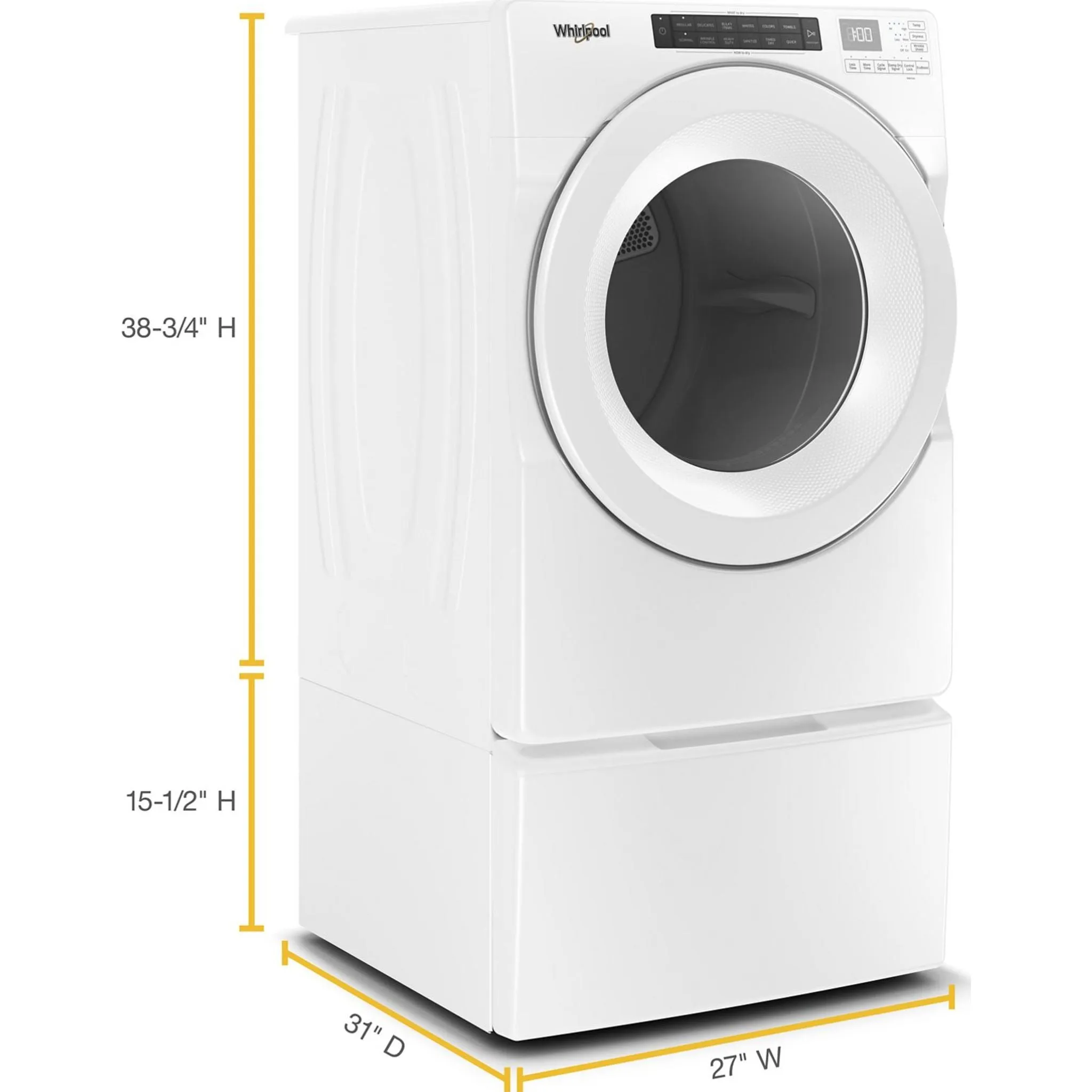 Whirlpool Dryer (YWED5620HW) - White