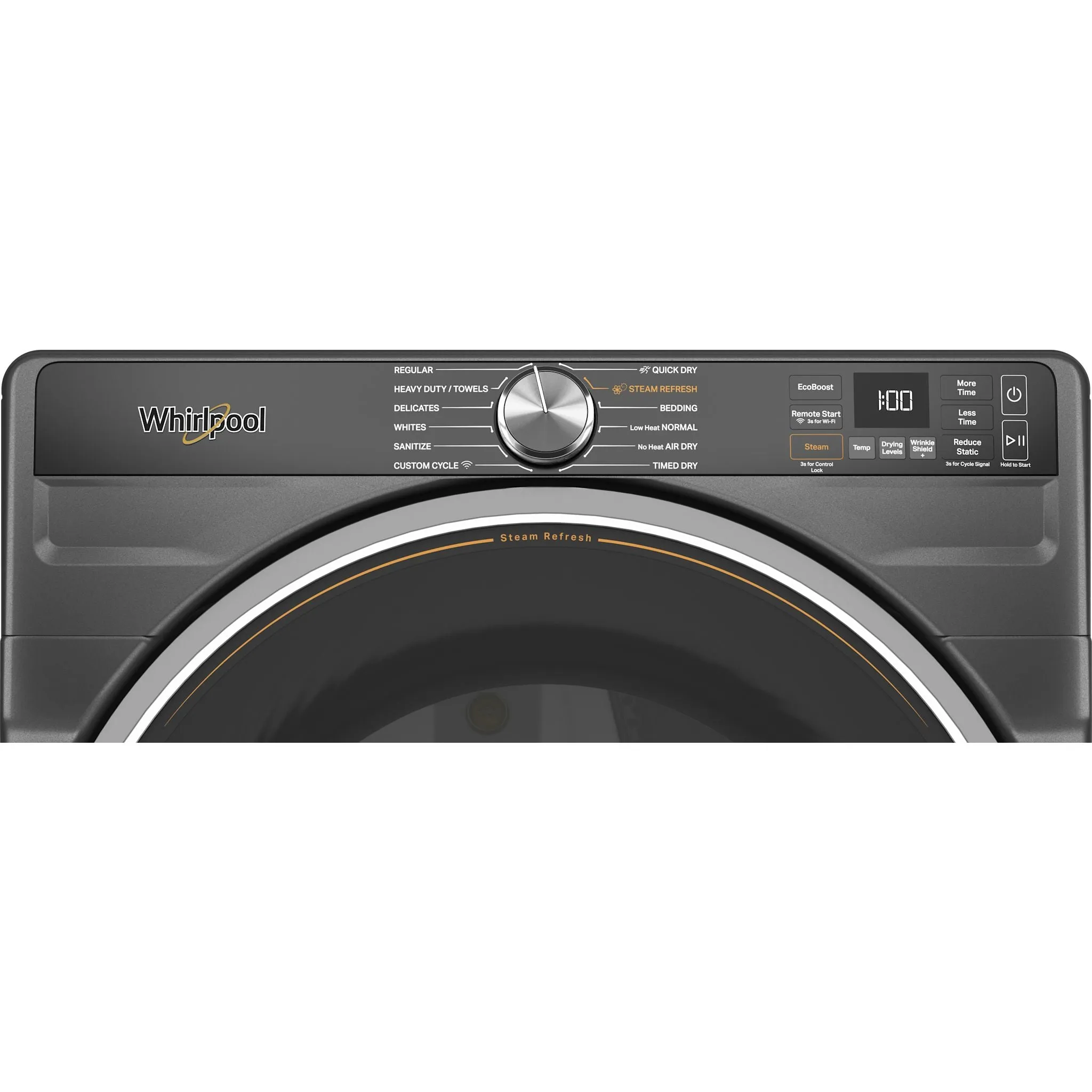 Whirlpool Front Load Dryer (YWED6720RU) - Volcano Black