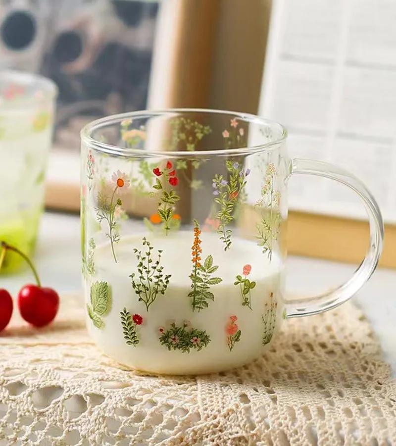 Wildflower Glass Cup