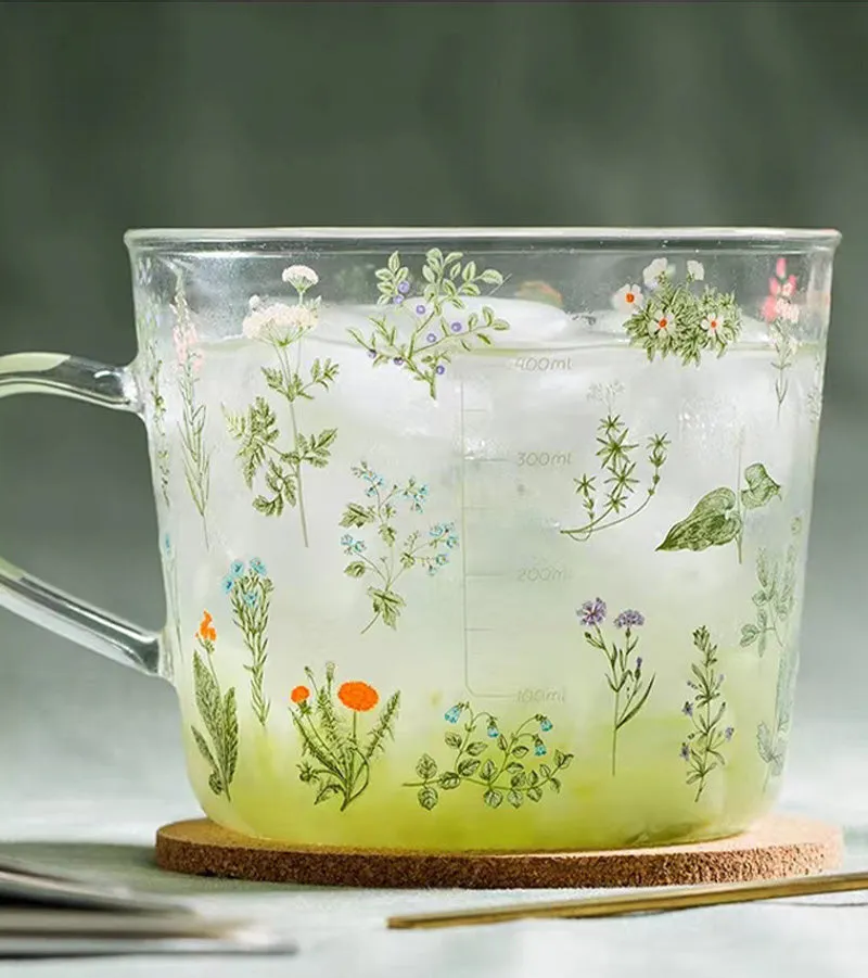 Wildflower Glass Cup