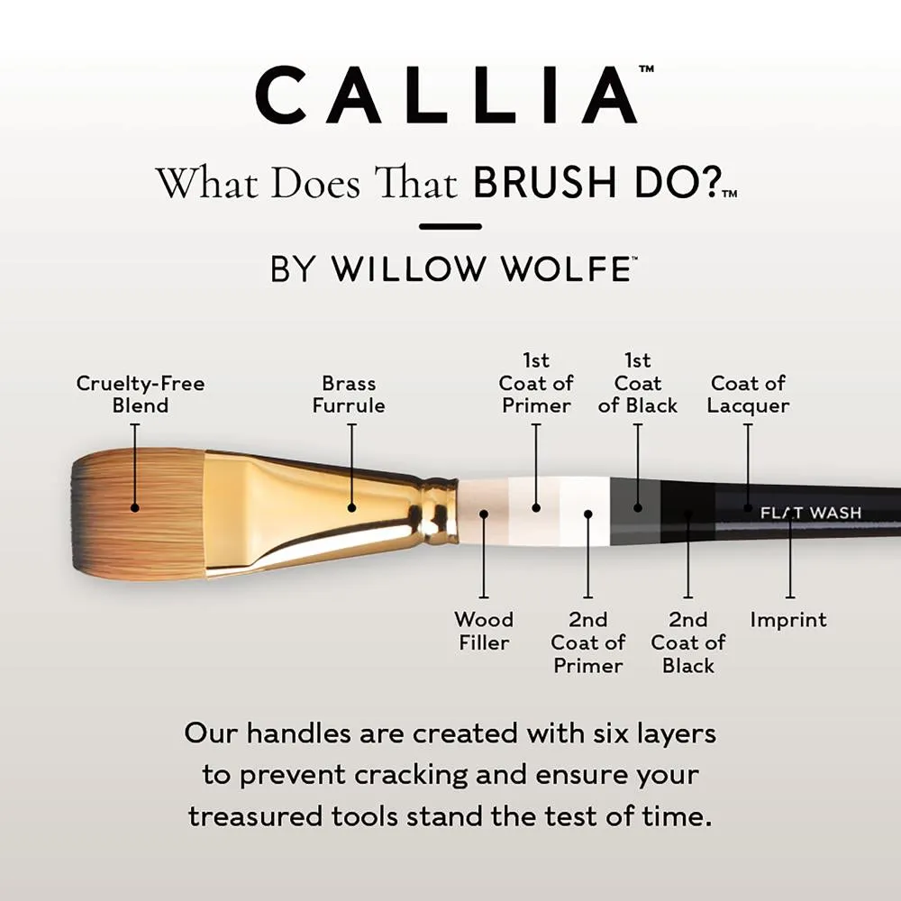 Willow Wolfe Callia Artist Round Brush 12