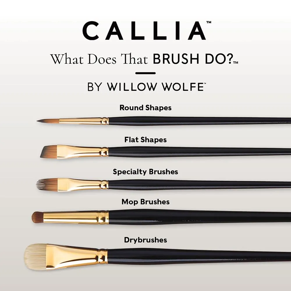 Willow Wolfe Callia Artist Round Brush 12