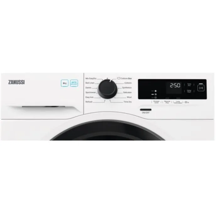 Zanussi ZDH87A2DG Heat Pump Tumble Dryer, 8kg, White, A   Rated